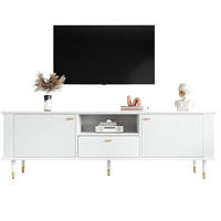 TV-LOWBOARD 170/36/54 cm weiß aus MDF mit Soft-Close und Kabelöffnungen - Weiß, Holzwerkstoff (36/54/170cm) - OKWISH