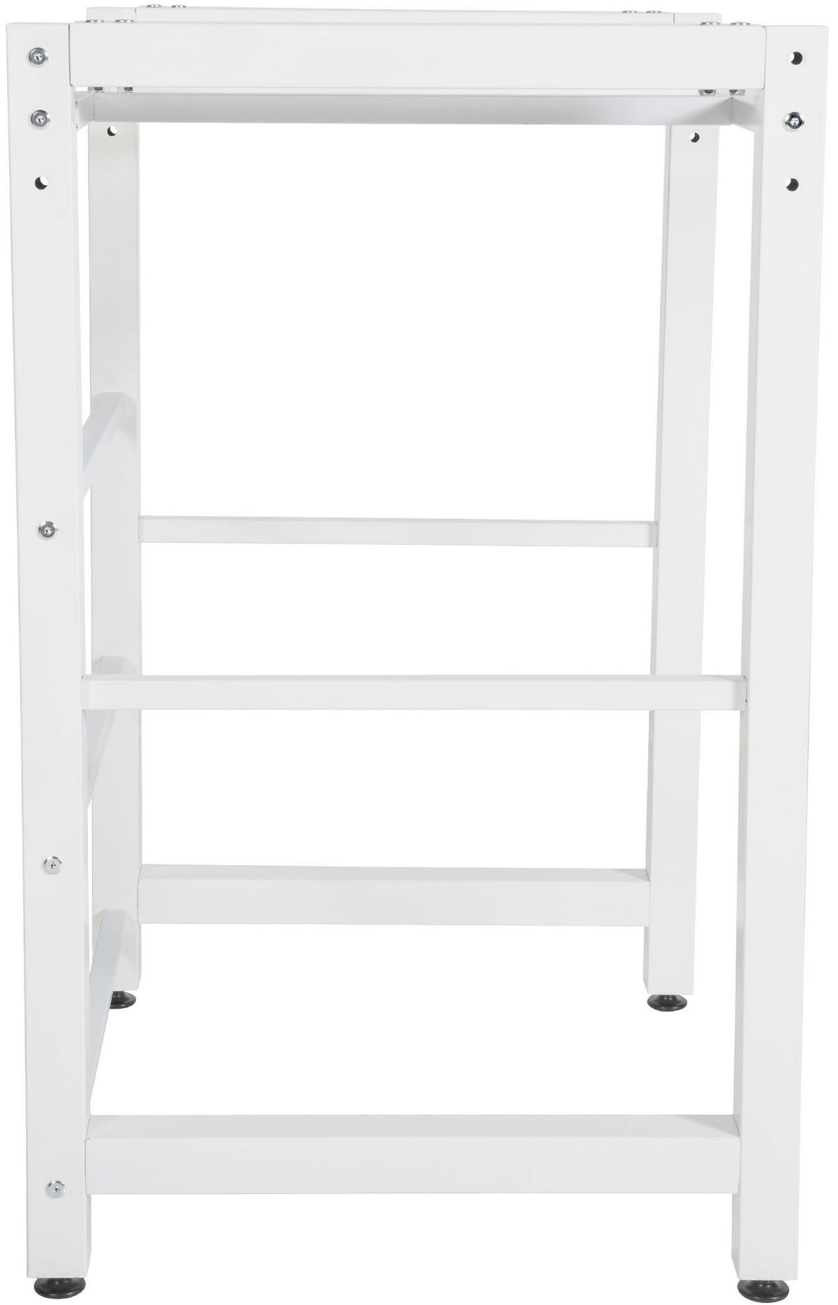 WASCHMASCHINENGESTELL KAMED Stahl 105x75x62 cm Weiß - Weiß, Metall (75/105/62cm) - DELUKE