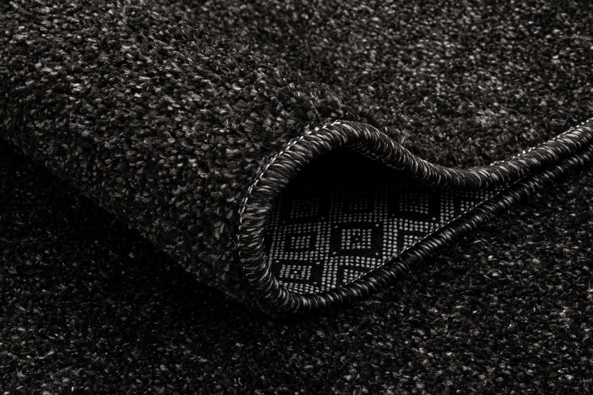 TEPPICH NOYAN Schwarz 300/400 cm - Schwarz, Kunststoff (300/400cm) - Tapiso