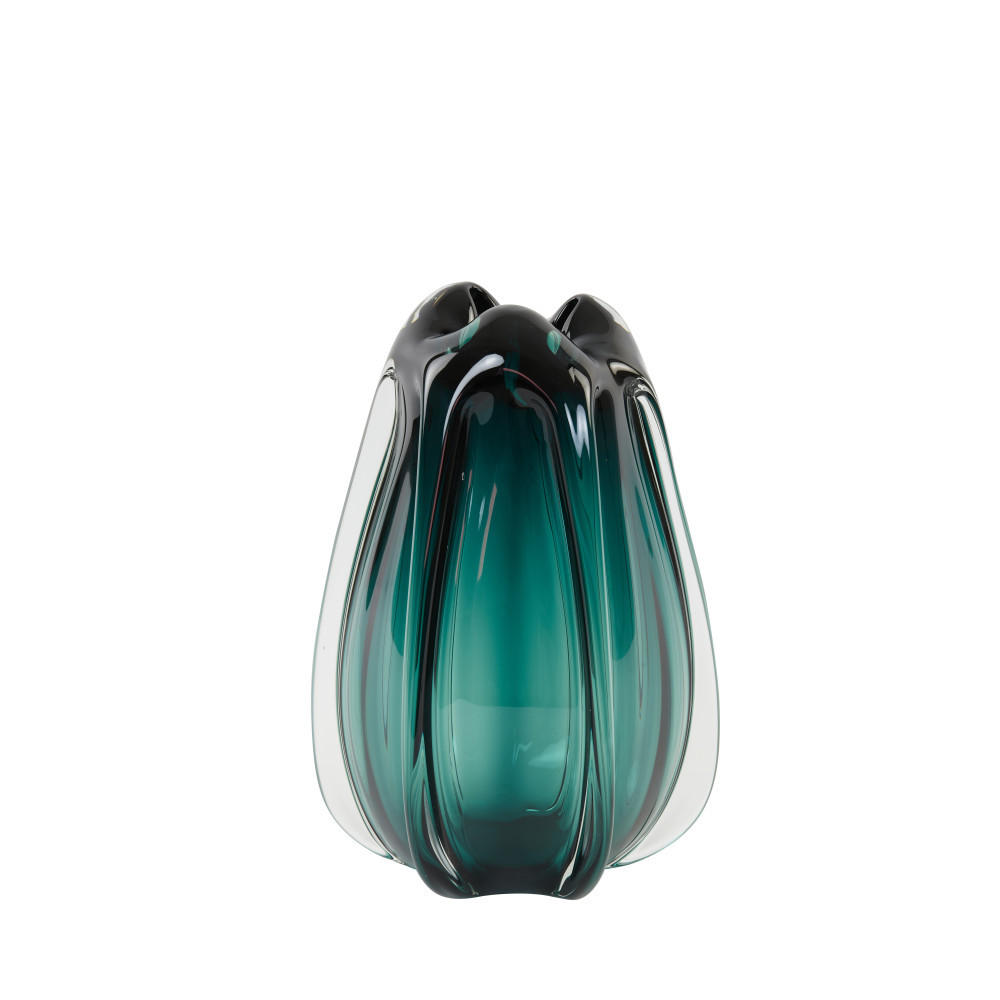 VASE Murela - Blau - 21/21/30 cm - Blau, Glas (30cm) - Light & Living