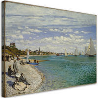WANDBILD regatta in sainte adresse claude monet - Multicolor, Textil (60/40cm) - Feeby