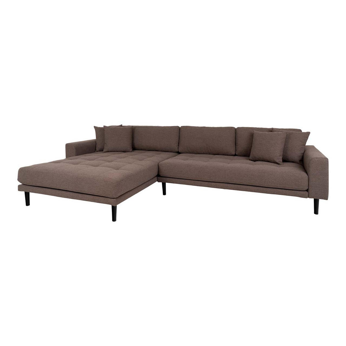 SOFFA Lido 290 x 170 x 76 cm – brun - Brun, Textil (290/76/170cm) - ebuy24