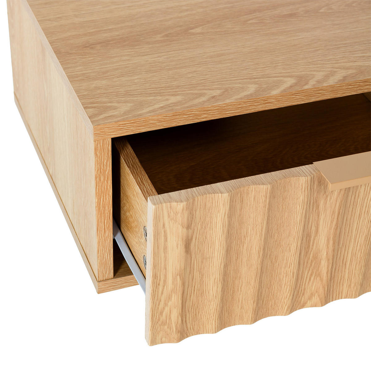 NACHTTISCH schwebende – Set aus 2 schewebende Nachttischen Lluvia Eichenfarbe - Honigeiche, Holzwerkstoff (40/19/35cm) - VS Venta-stock