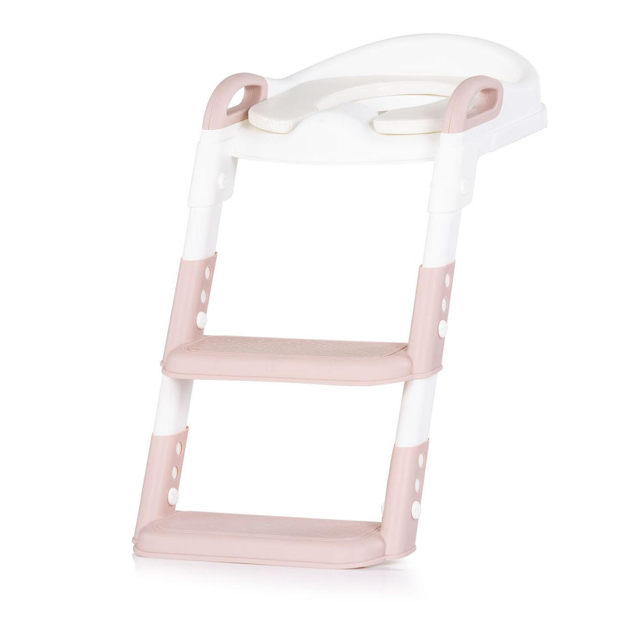 TOILETTENTRAINER Kiddy rosa Toilettensitz, höhenverstellbar, Griffe, Stufen, ab 2 bis 8 Jahren - Rosa, Kunststoff (33/35cm) - Chipolino