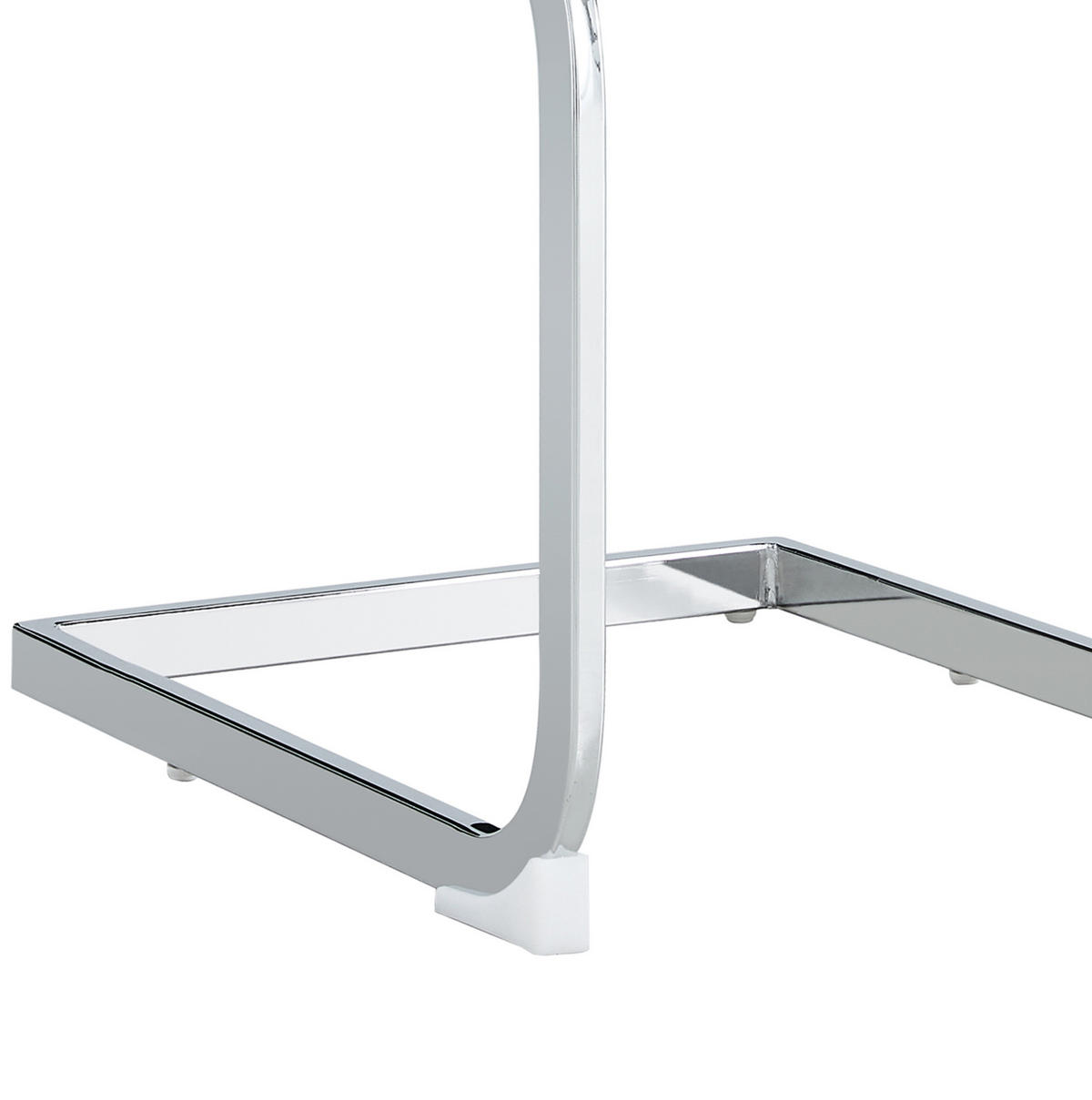 STUHL ergonomisch mit gepolsterter Rückenlehne Metall Grau 2er-Set - Grau, Metall (42/95/48cm) - Meubliv