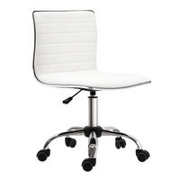 FRISEURSTUHL, Drehstuhl, Stahl PU, Weiß - Weiß, Metall (48/90/52cm) - HOMCOM