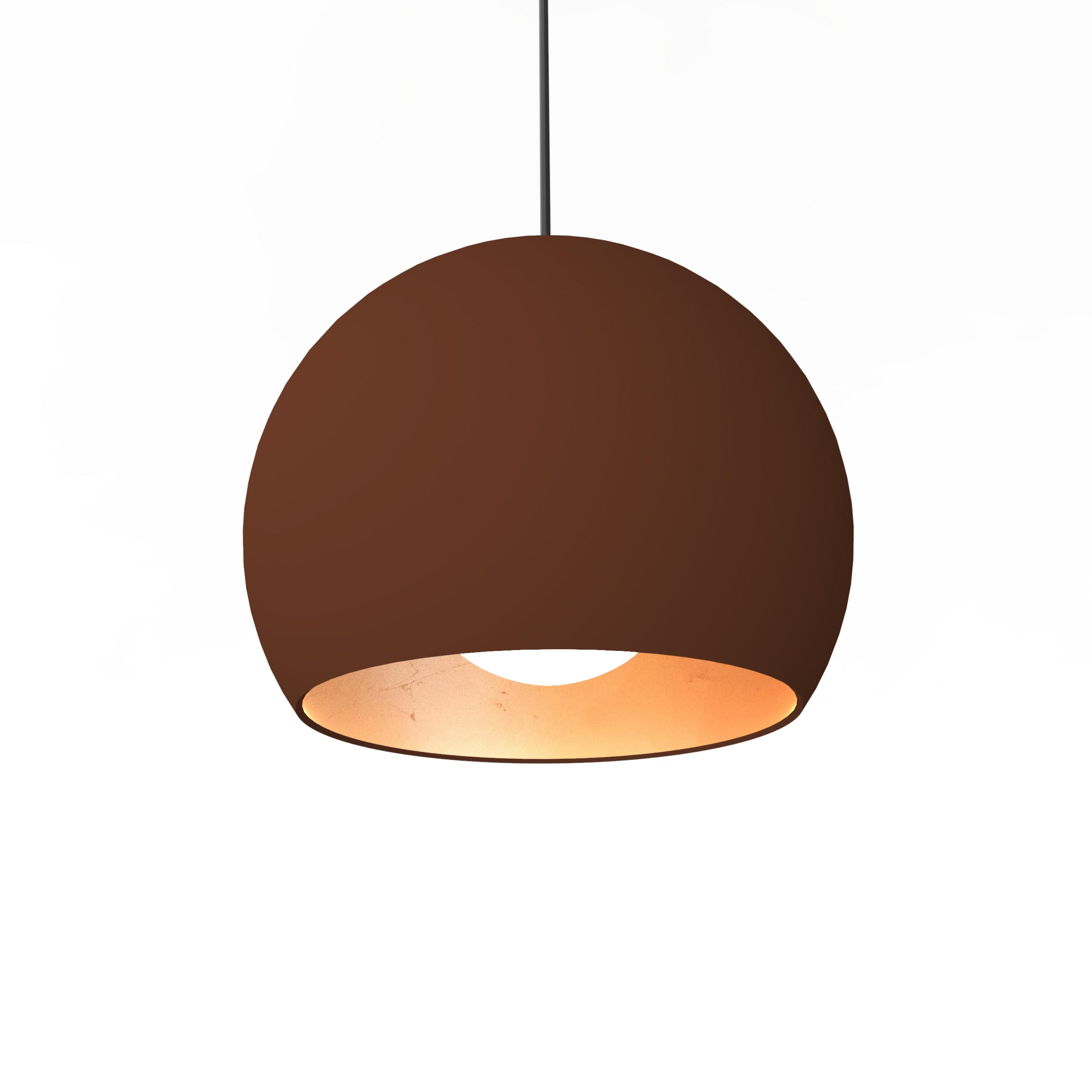 HÄNGELEUCHTE - Braun, Metall (25/25/20cm) - Lumicom