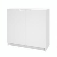 KOMMODE Logan Fronten in Weiß matt - Weiß, Holzwerkstoff (82/78/37cm) - Vladon