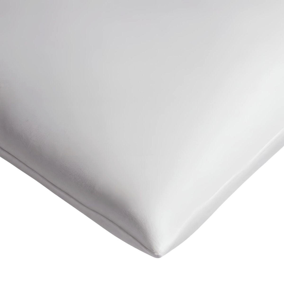 KISSENBEZUG AUS SATIN, EXTRA FLACH L 58/38 CM - Weiß, Textil (38/58cm) - INPHYSIO