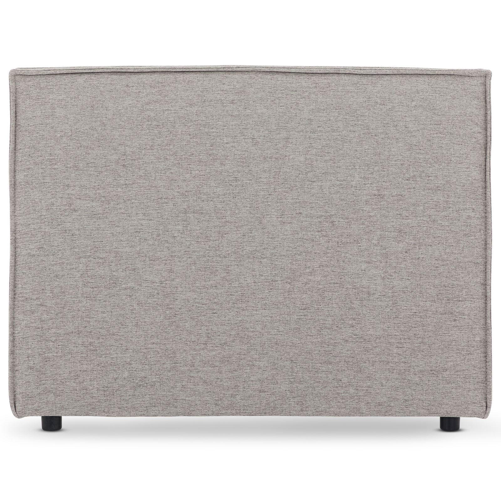 KOPFTEIL ANISA 90x190 cm grau - Grau, Textil (91/69/6cm) - IDIMEX