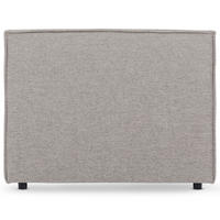 KOPFTEIL ANISA 90x190 cm grau - Grau, Textil (91/69/6cm) - IDIMEX