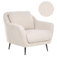 SESSEL Bouclé Beige Eiby - Beige, Textil (84/80/90cm) - Beliani