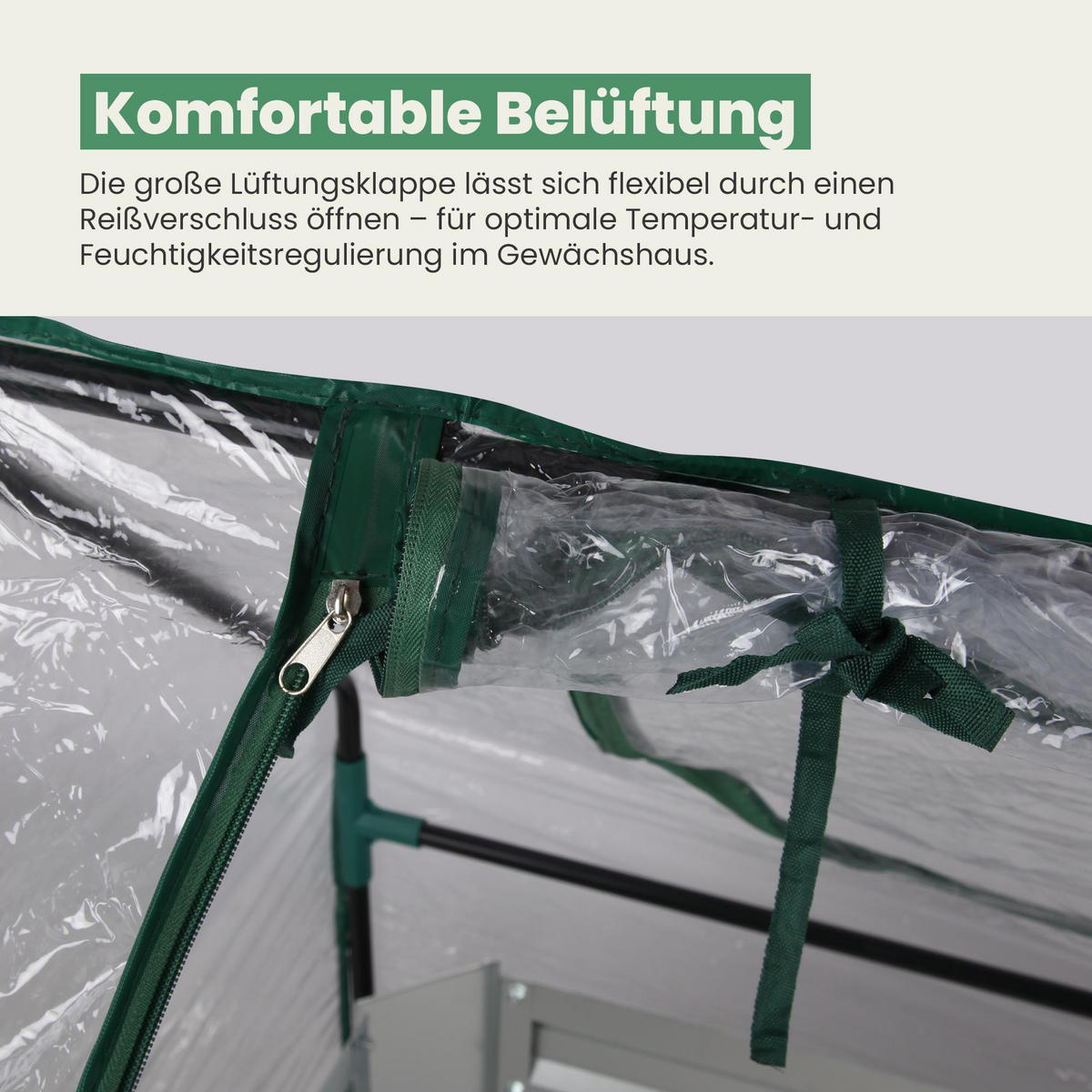HOCHBEET mit Gewächshaus 2in1 Metall 95x125x93 cm - Transparent, Metall (125/93/95cm) - Bestlivings