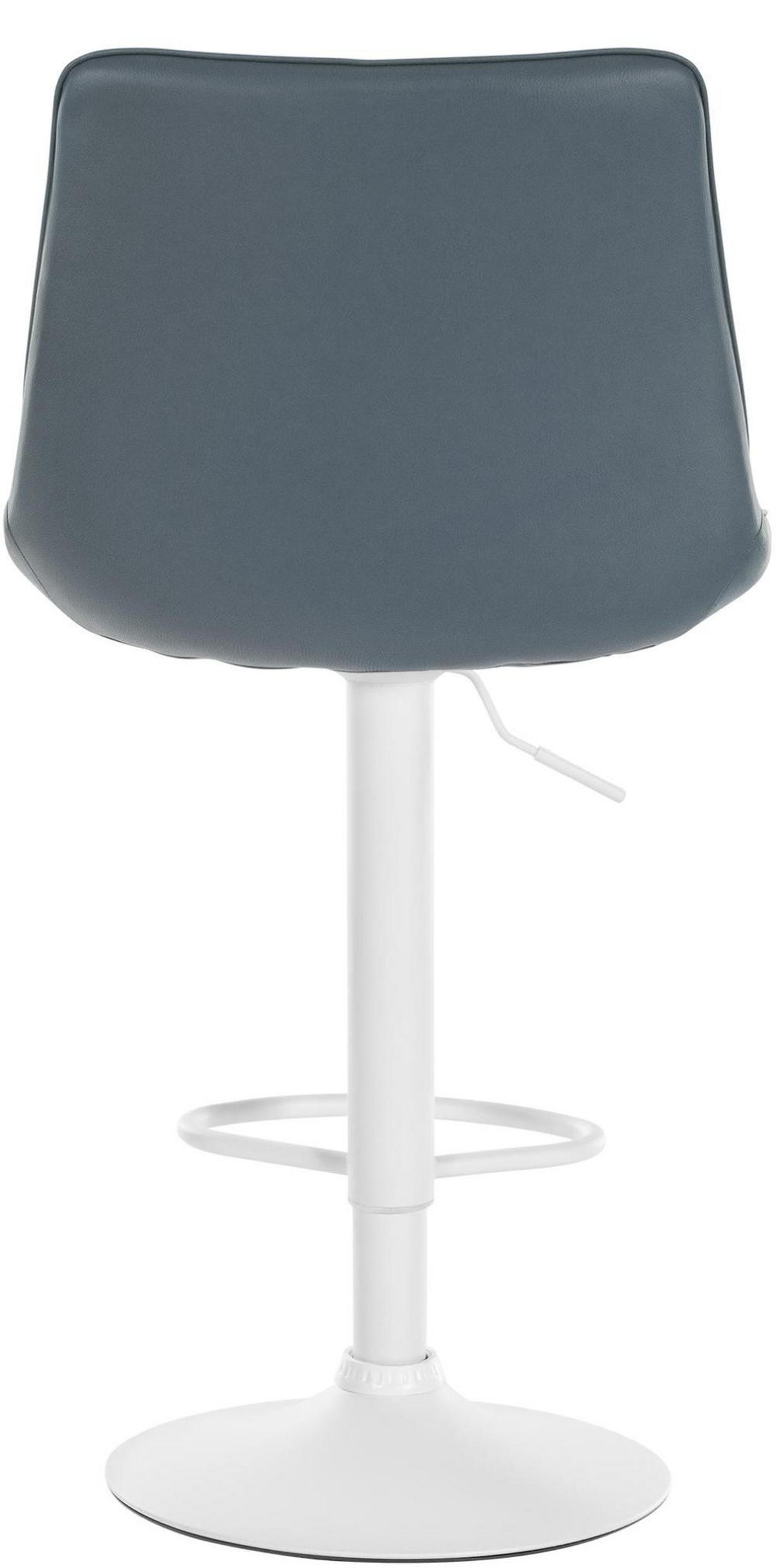 BARHOCKER 2er Set Lederlook grau - Grau, Textil/Metall (49.5/91/50cm) - CLP