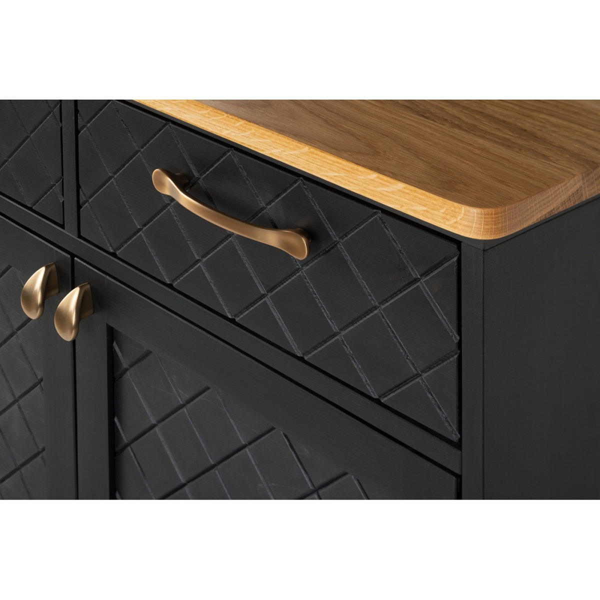 SIDEBOARD - Schwarz, Holz (90/90/50cm) - MSL wooden furniture