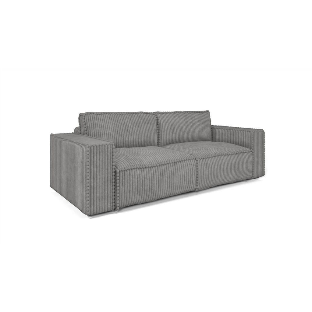 Thumbnail - Fun Möbel Sofaset, Grau, Textil, 240x86x102 cm, Wohnzimmer, Sofas & Couches, Sitzgarnituren