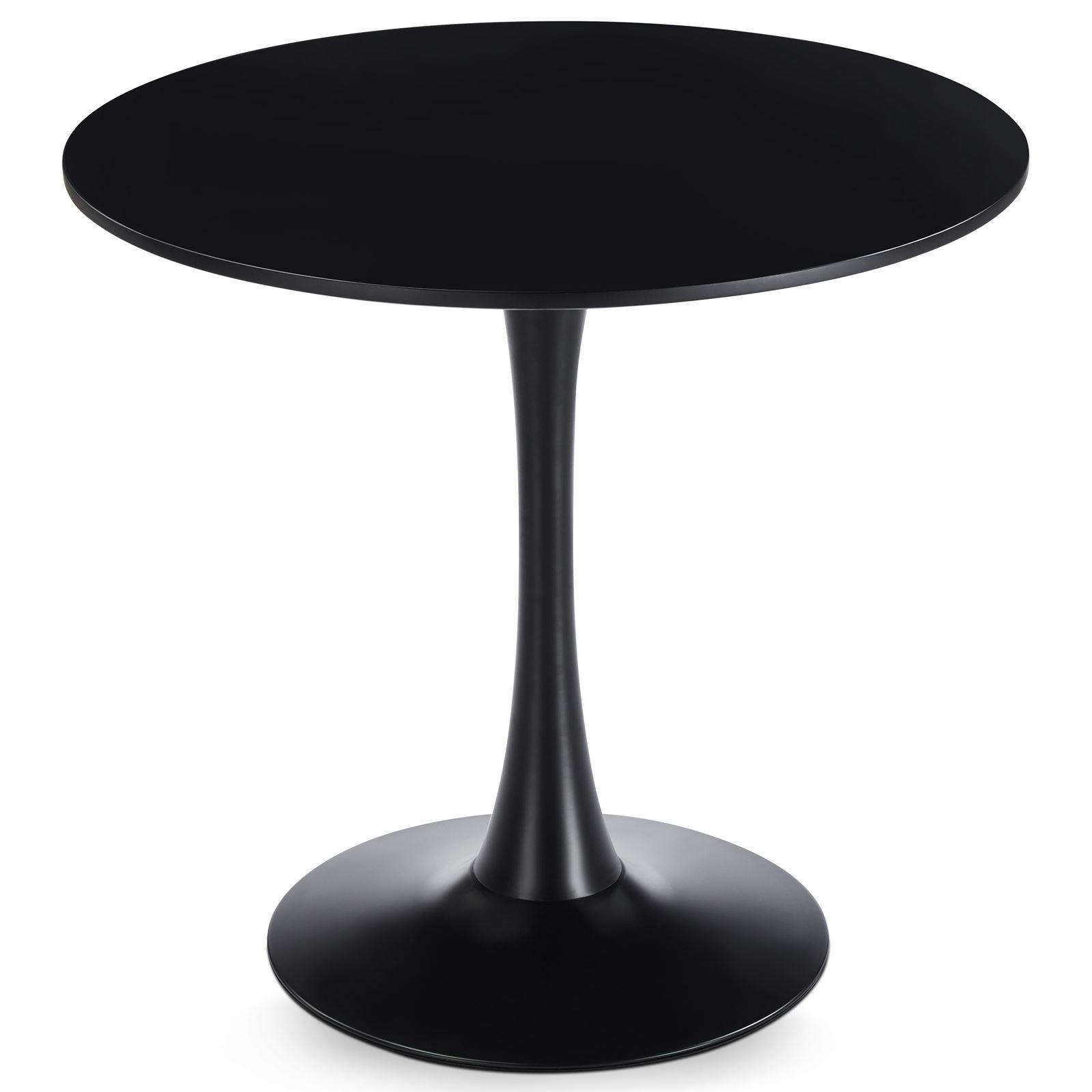 ESSTISCH LOIRE schwarz - Schwarz, Holzwerkstoff/Metall (80/80/73cm) - IDIMEX