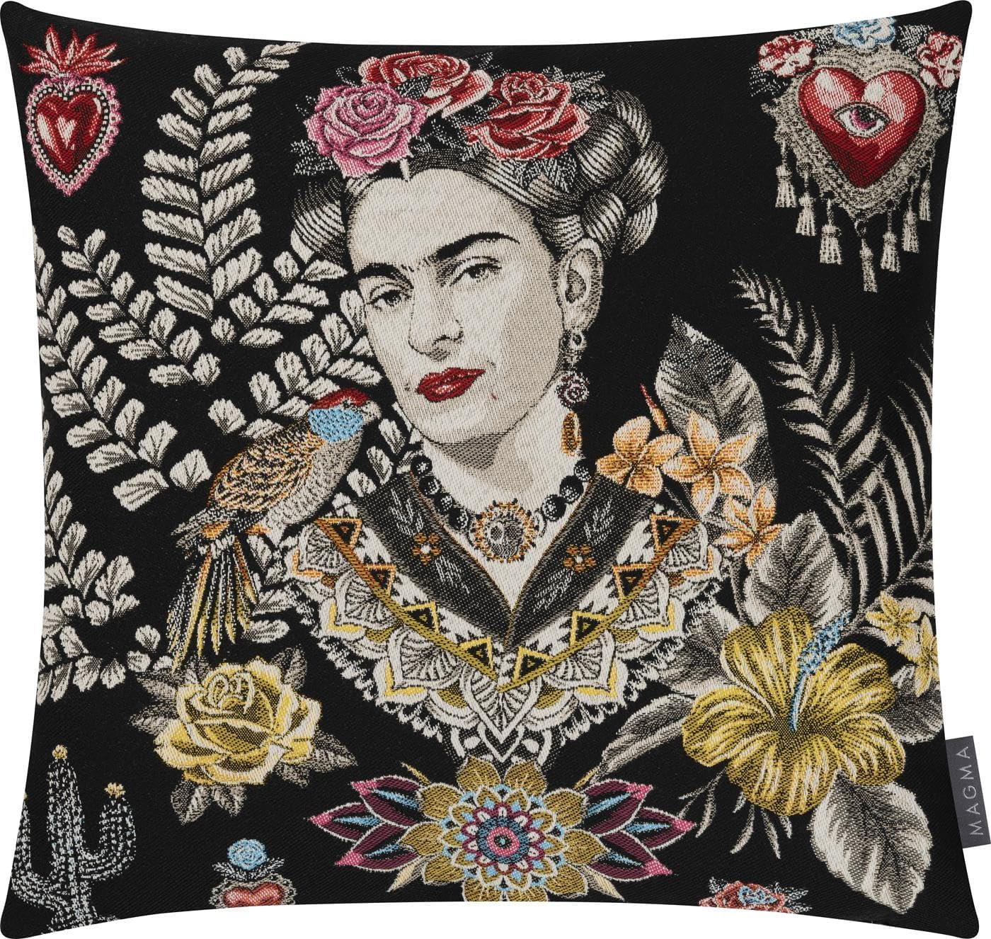 KISSENHÜLLE FRIDA KAHLO - Multicolor, Textil (45/45cm) - Magma Heimtexx