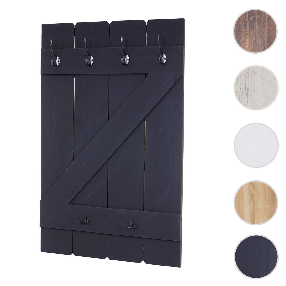 WANDGARDEROBE Grau - Grau, Holz (60/91/10cm) - MCW