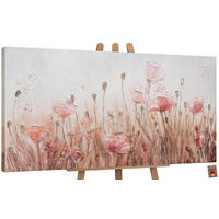 GEMÄLDE April auf Keilrahmen 140x70 cm - Rosa, Holz (140/70cm) - YS-art gallery