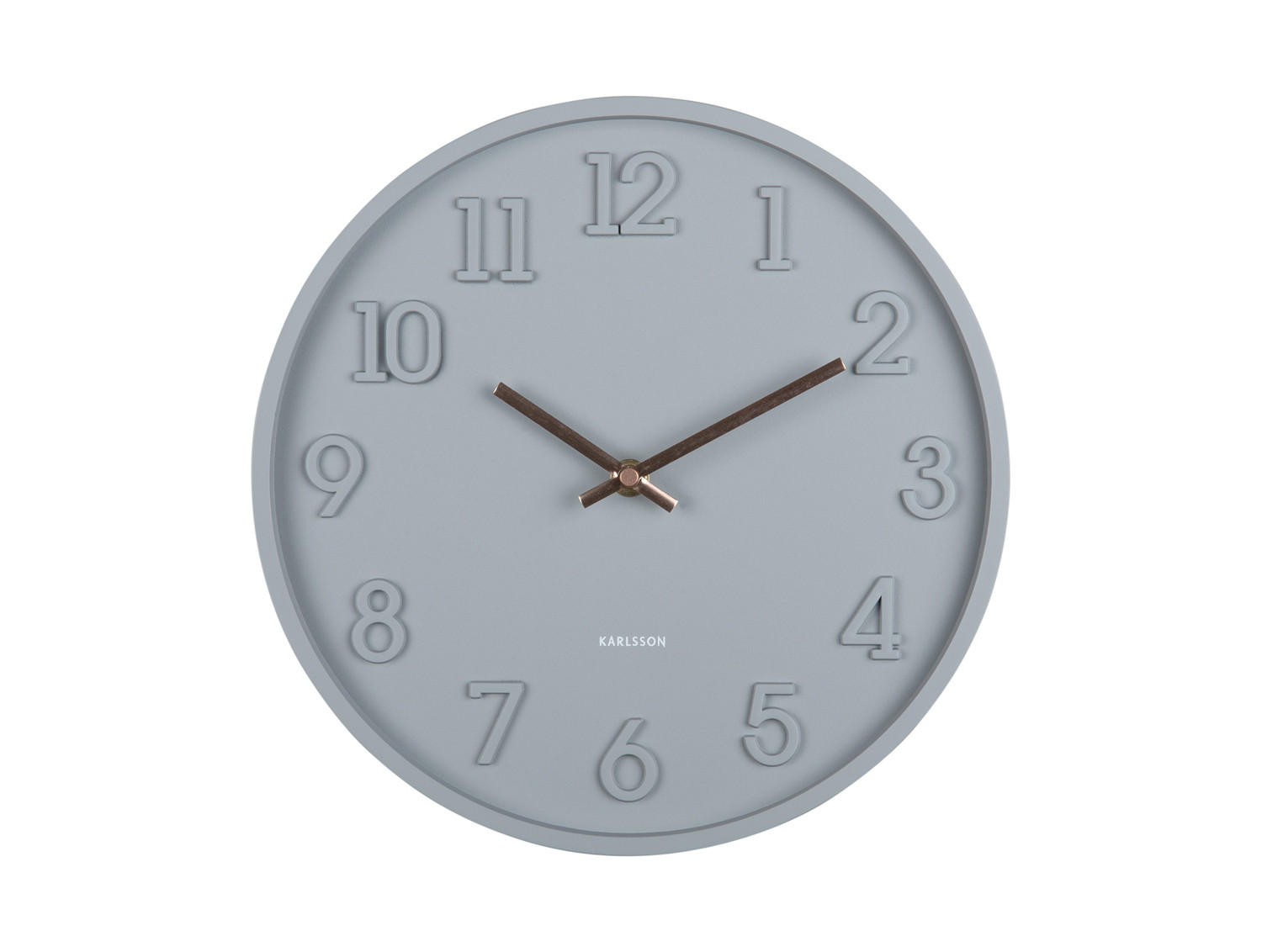 WANDUHR Calma 3.8/30/30 cm - Grau, Kunststoff (30/30/3.8cm) - Karlsson