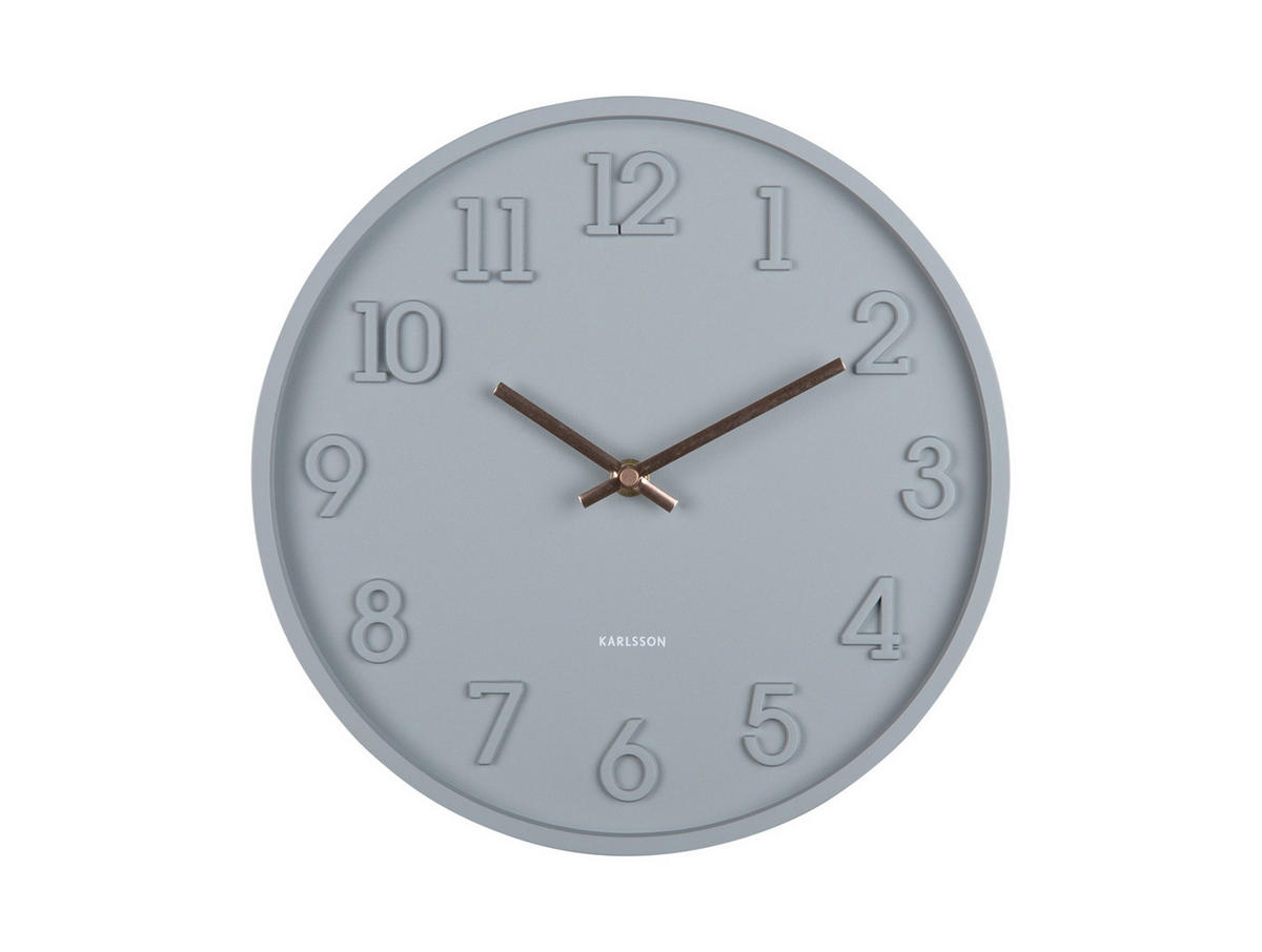 WANDUHR Calma 3.8/30/30 cm - Grau, Kunststoff (30/30/3.8cm) - Karlsson