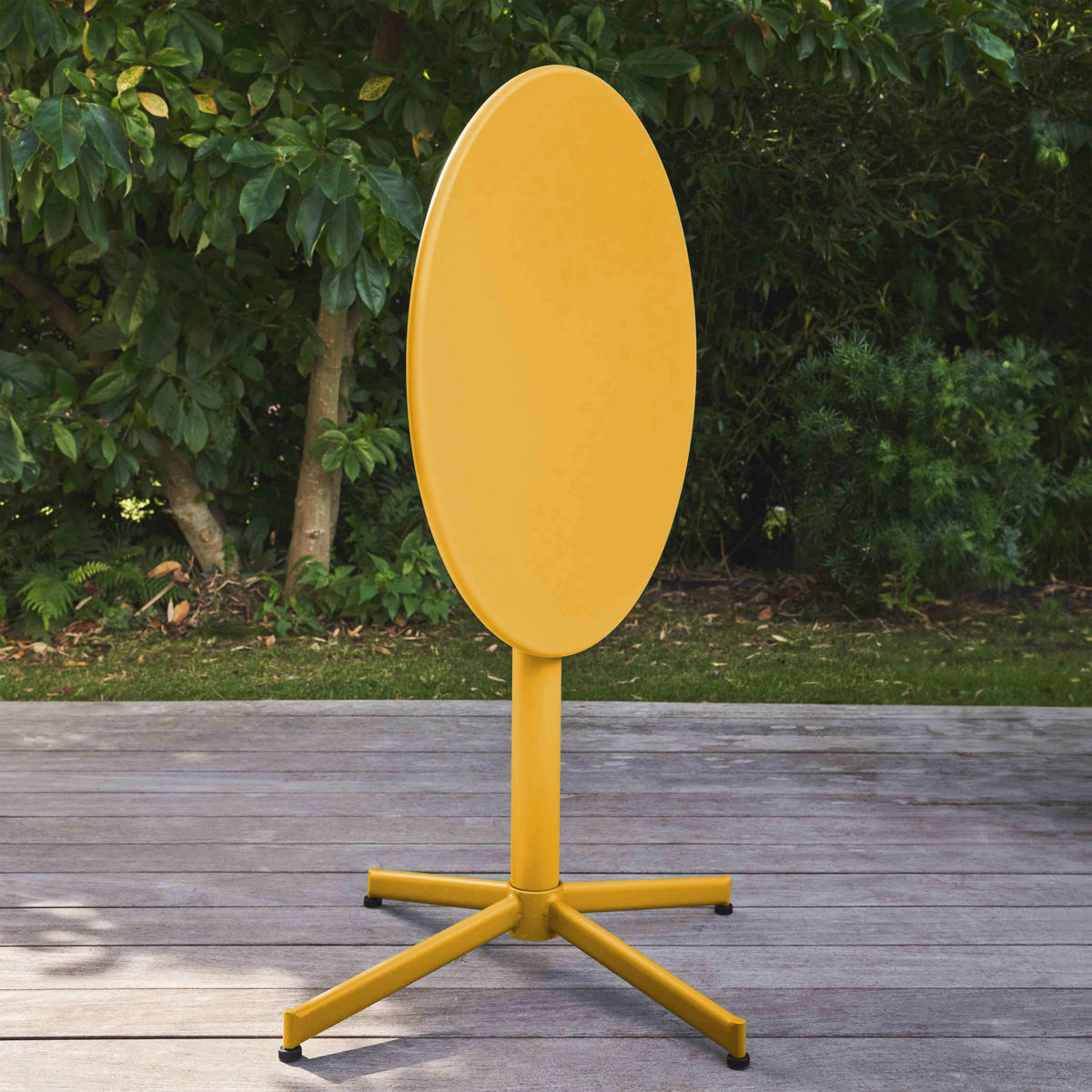 GARTENTISCH , klappbar, Gelb - Gelb, Metall (90/50/72cm) - Oviala