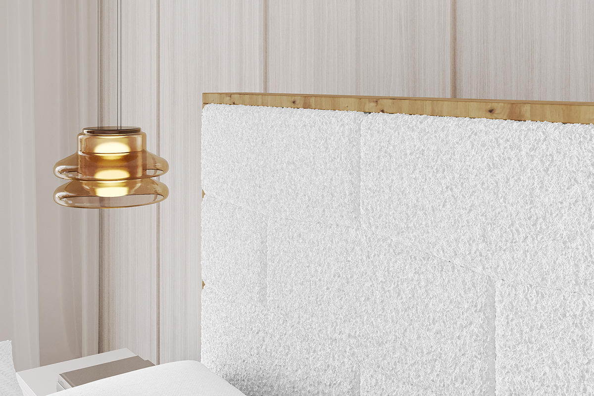 POLSTERBETT mit Bettkasten und Lattenrost, Bett mit Matratze H3/H4 - ENZO8 140x200 Weiß - Weiß, Holzwerkstoff/Textil (140/200cm) - ALTDECOR