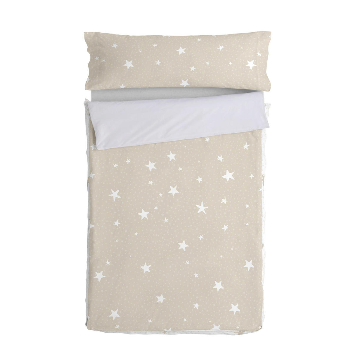 KINDER schlafsack Little star Beige 90x200 cm Ohne füllung - Beige, Textil (90/200cm) - Happy Friday