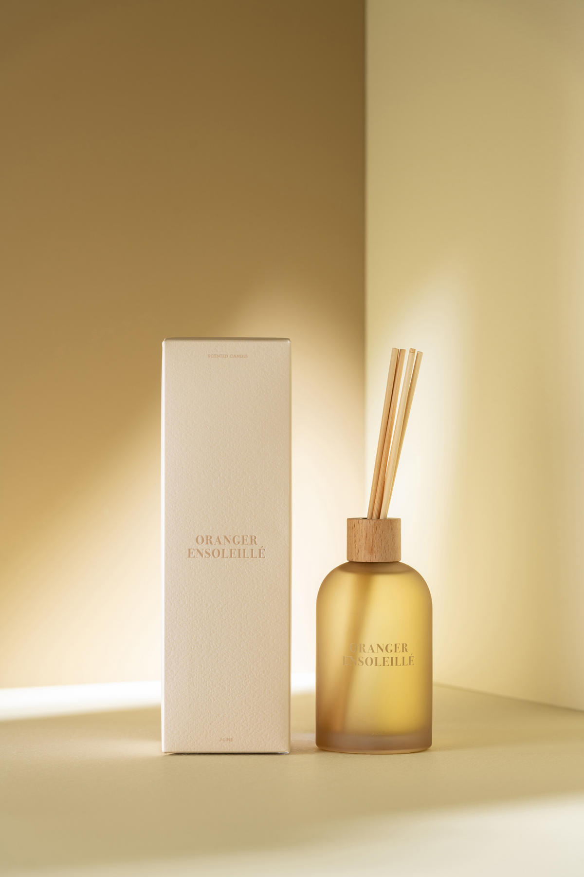 DUFTSPENDER HAUSPARFUM ACCORDS ESSENTIELS - Gelb - 250 ml - Hellgelb, Paraffin (7.5/27.5/7.5cm) - J-Line