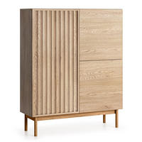 SIDEBOARD Santarco 3T Eiche Cremona 106/130/37 cm – 3-türig - Eichefarben, Holz/Holzwerkstoff (106/130/37cm) - AX Living