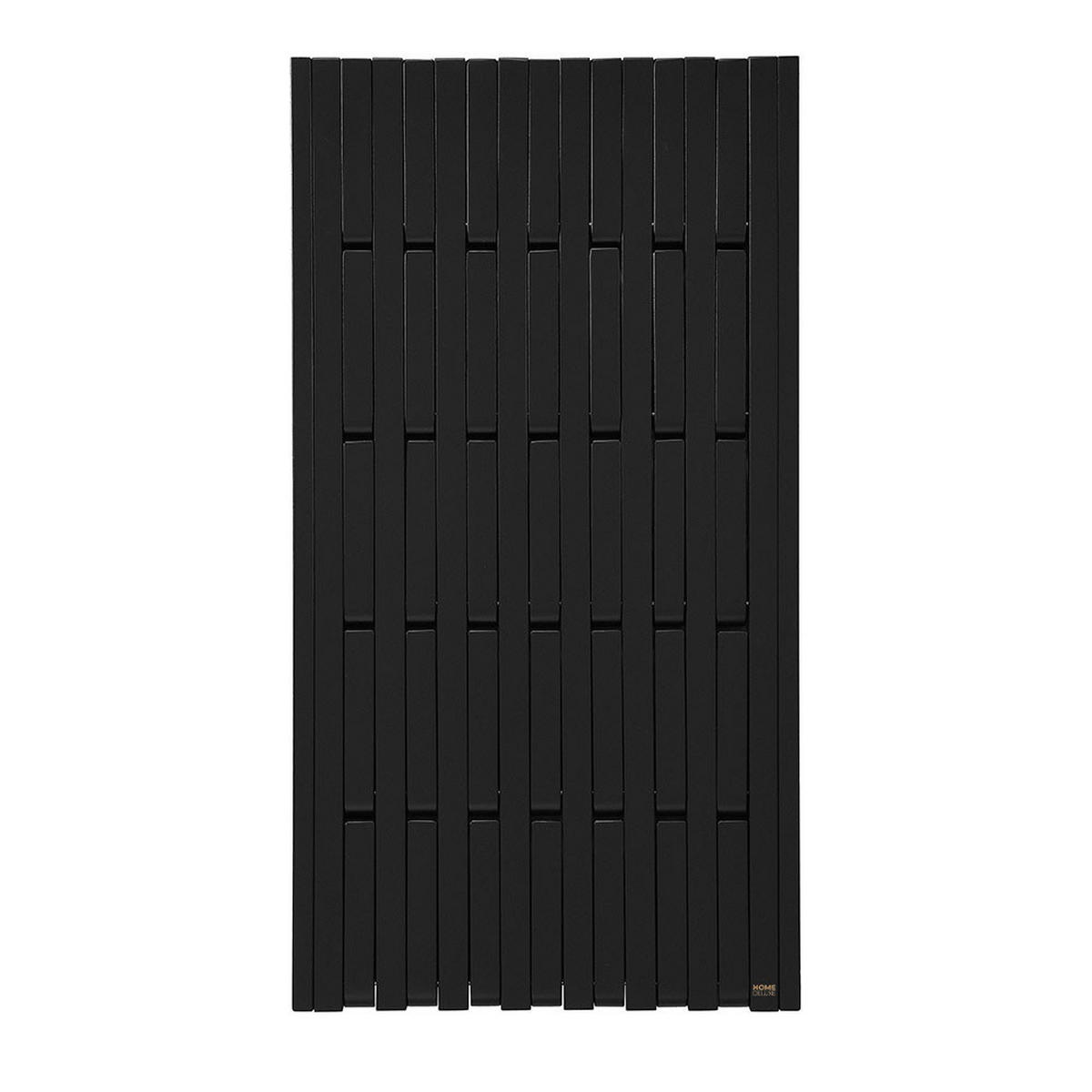 GARDEROBENPANEEL QUEST Schwarz - 55 x 4 x 105 cm - Schwarz, Holz/Holzwerkstoff (55/105/5cm) - Home Deluxe