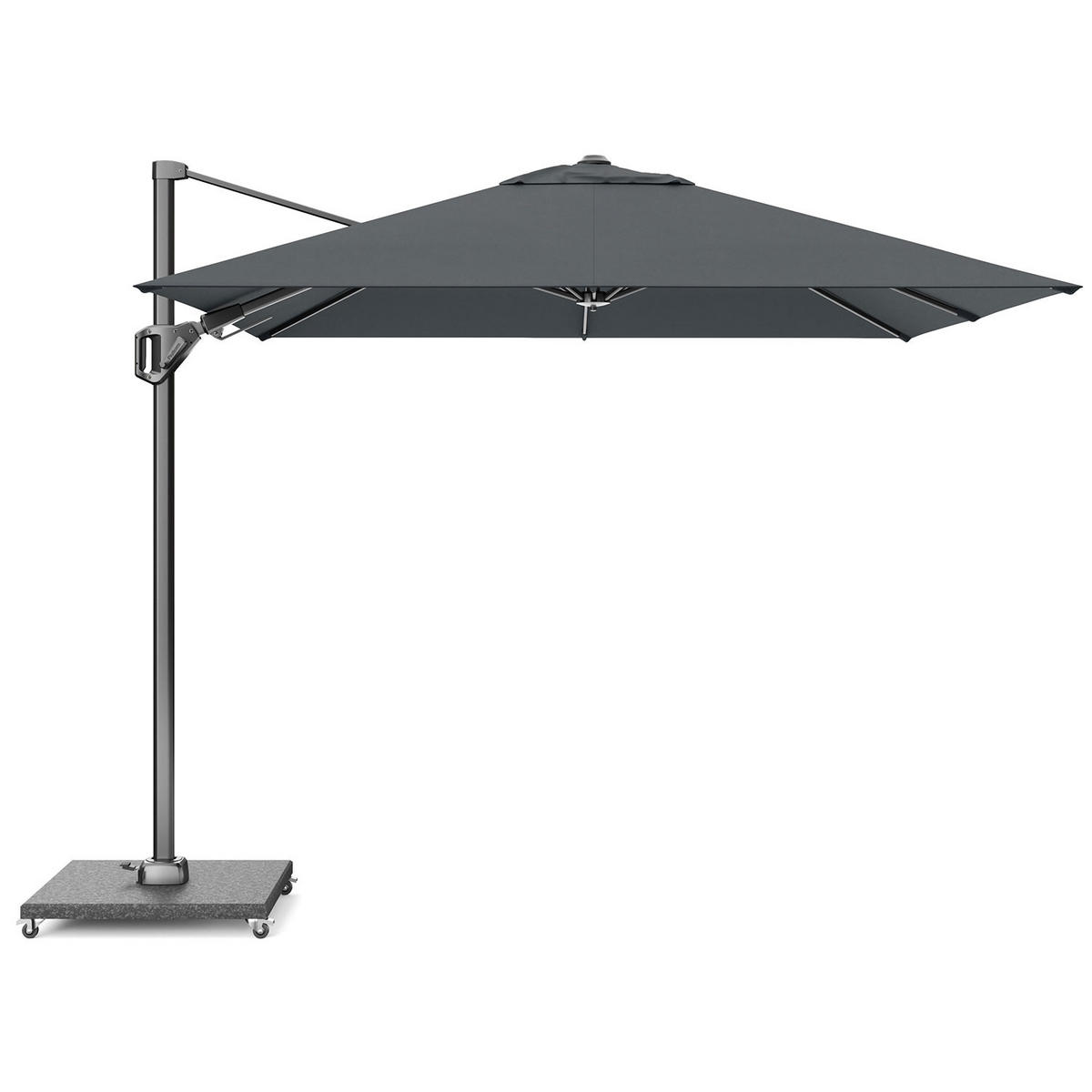 AMPELSCHIRM quadratisch 2.7 x 2.7 m Voyager T² Basic 360° kippbar anthrazit/anthrazit - Anthrazit, Metall (270/270cm) - Platinum