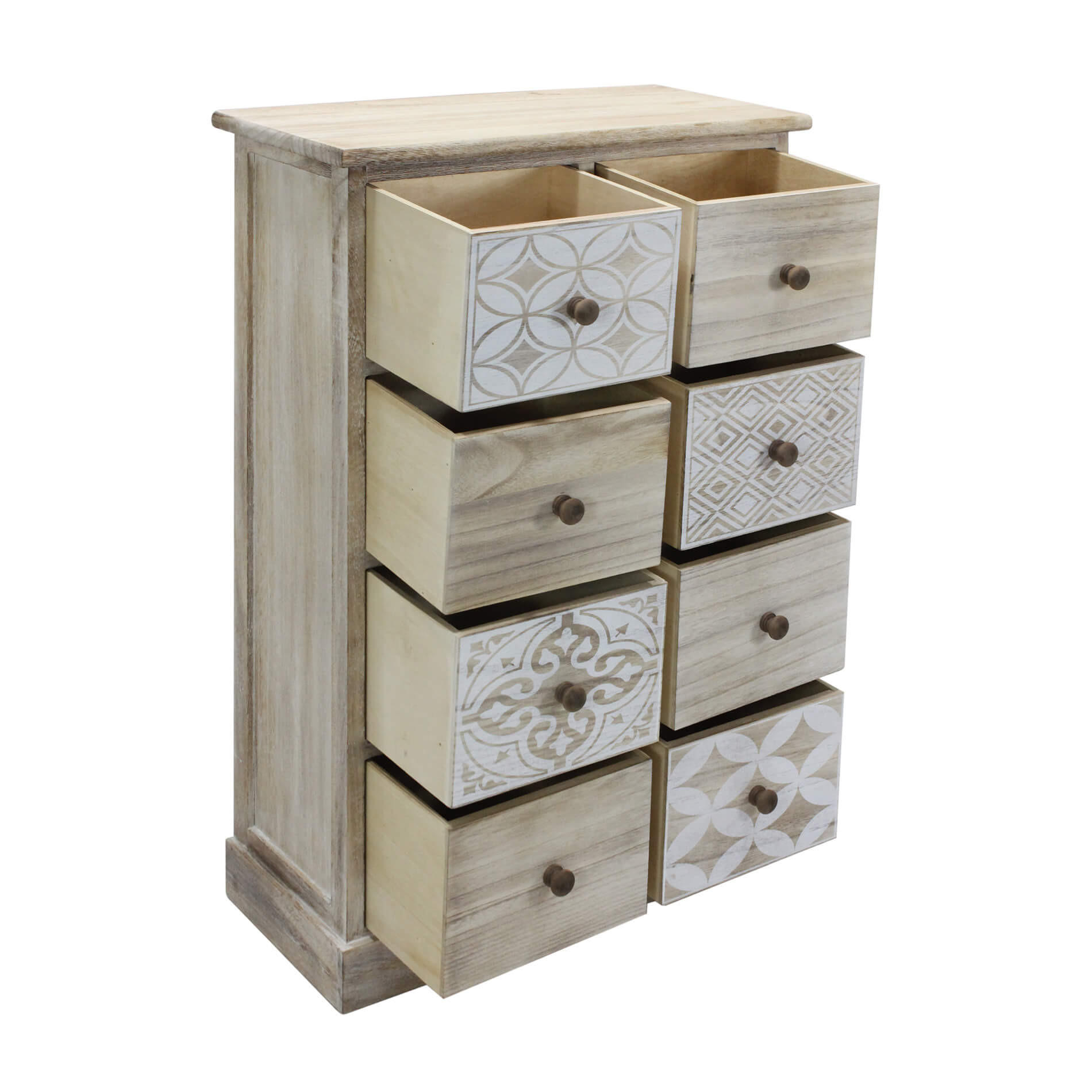 KOMMODE Hellbraun 25/54/81 cm - Hellbraun, Holz (25/81/54cm) - Mobili Rebecca