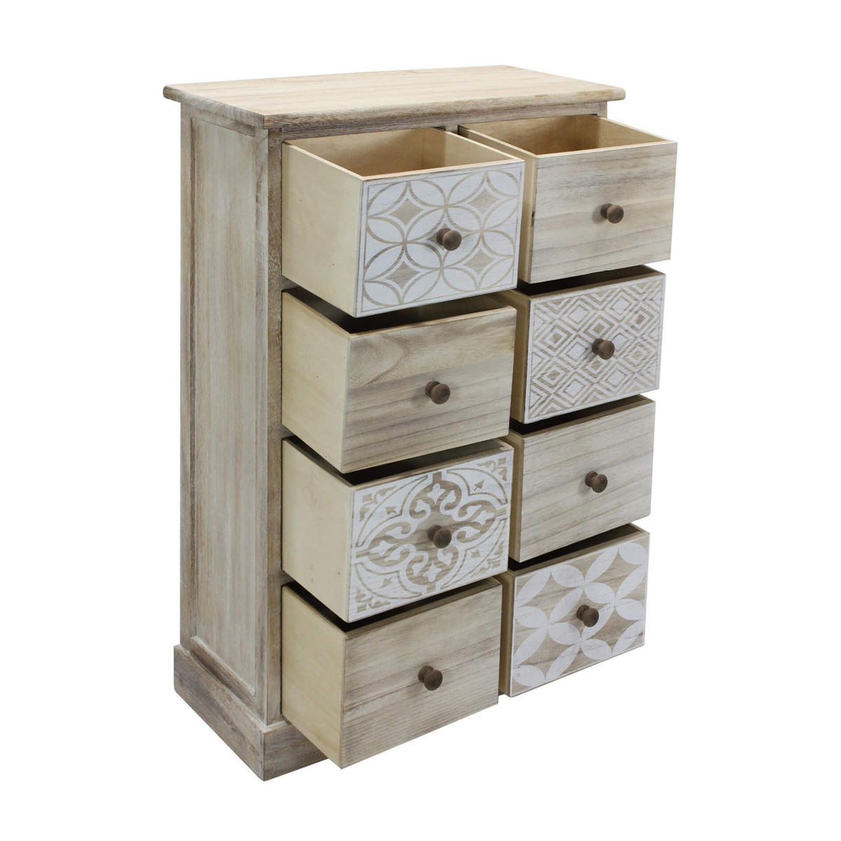 KOMMODE Hellbraun 25/54/81 cm - Hellbraun, Holz (25/81/54cm) - Mobili Rebecca