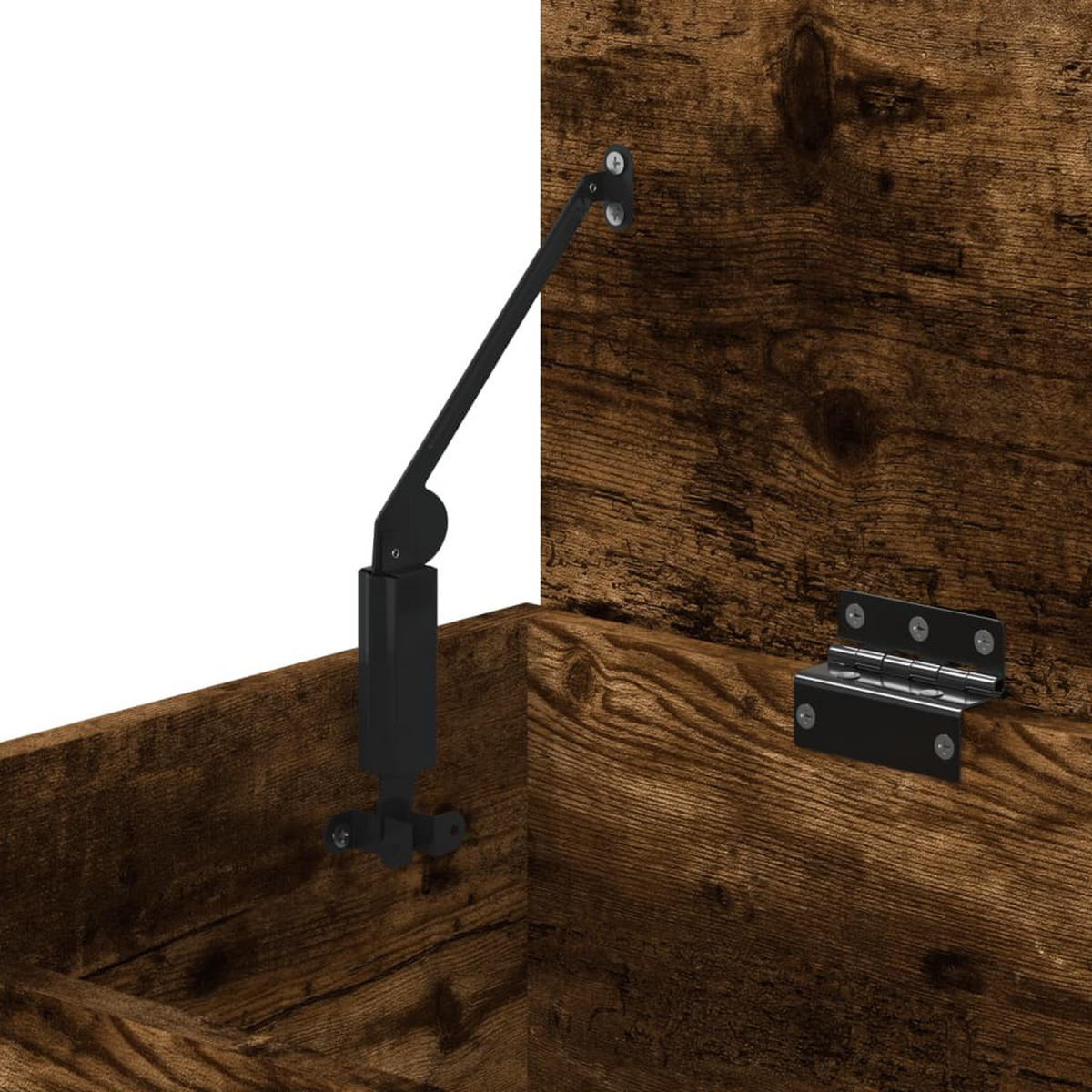 AUFBEWAHRUNGSTRUHE Räuchereiche 84/42/46 Cm Holzwerkstoff - Dunkelbraun, Holz (84/46/42cm) - vidaXL