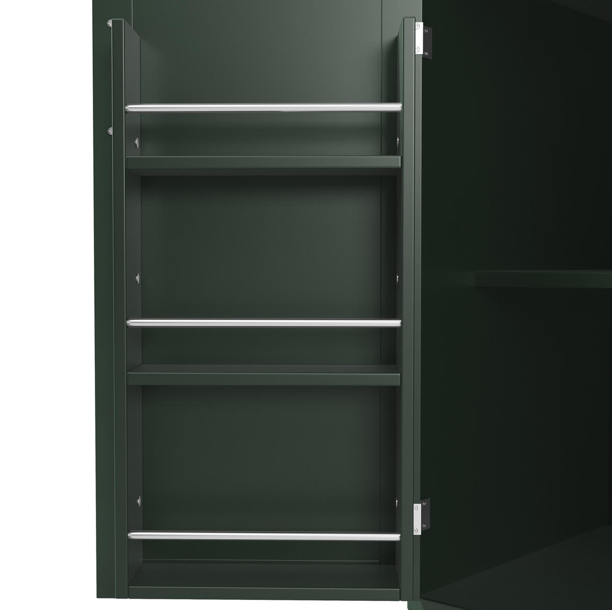 BUFFET 120/188/40 cm Grün aus MDF mit LED-Beleuchtung - Grün, Holzwerkstoff (40/188/120cm) - OKMYHOME