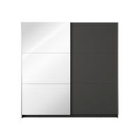 KLEIDERSCHRANK Graphit 201/207/55 - Graphitfarben, Holzwerkstoff (201/207/55cm) - RAUMHIRSCH FURNITURE
