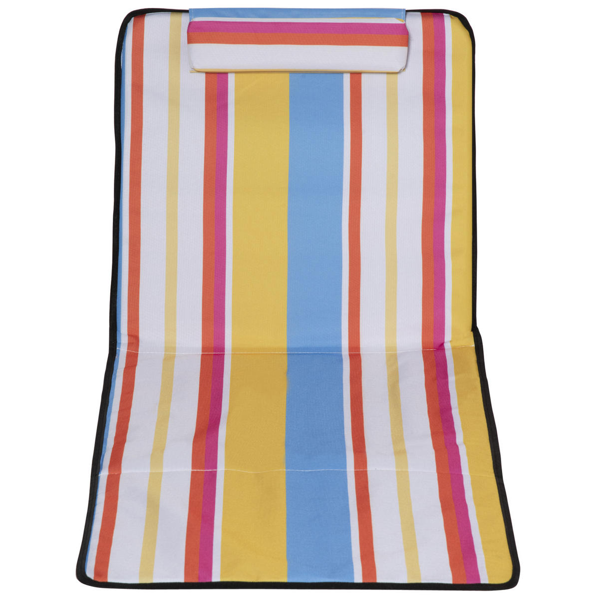 STRANDMATTE, 2er Set Faltbare Strandliege mit Kopfkissen, Tragetasche Mehrfarbig - Multicolor, Metall (53/45/124cm) - Outsunny