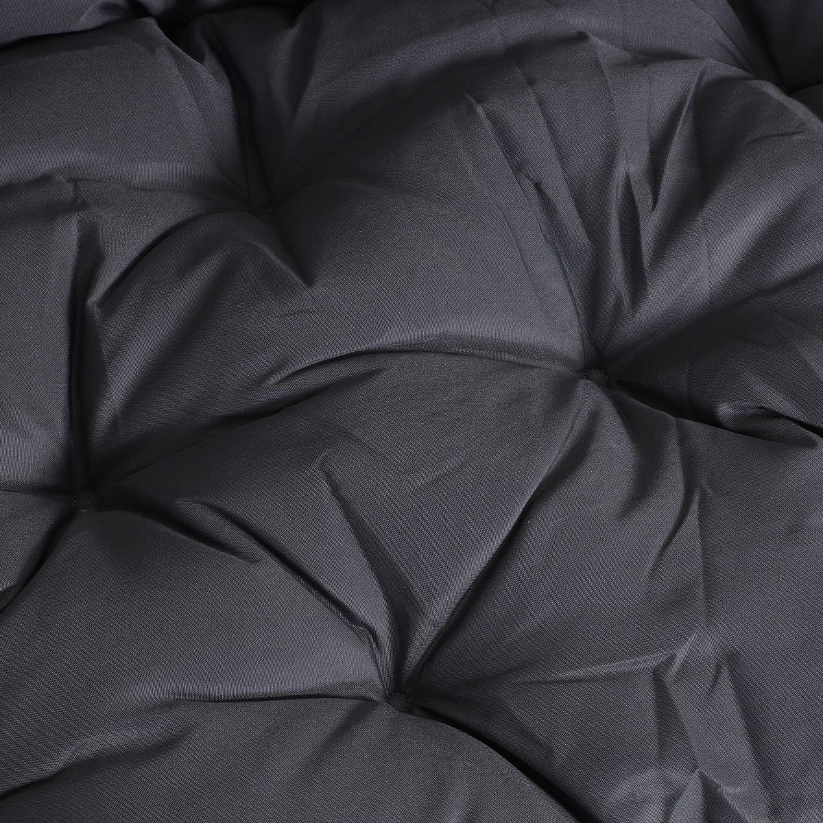 BANKAUFLAGE aus Polyester 100x98x8 cm in Dunkelgrau mit 6 Bändern - Dunkelgrau, Textil (98/8/100cm) - Modfu