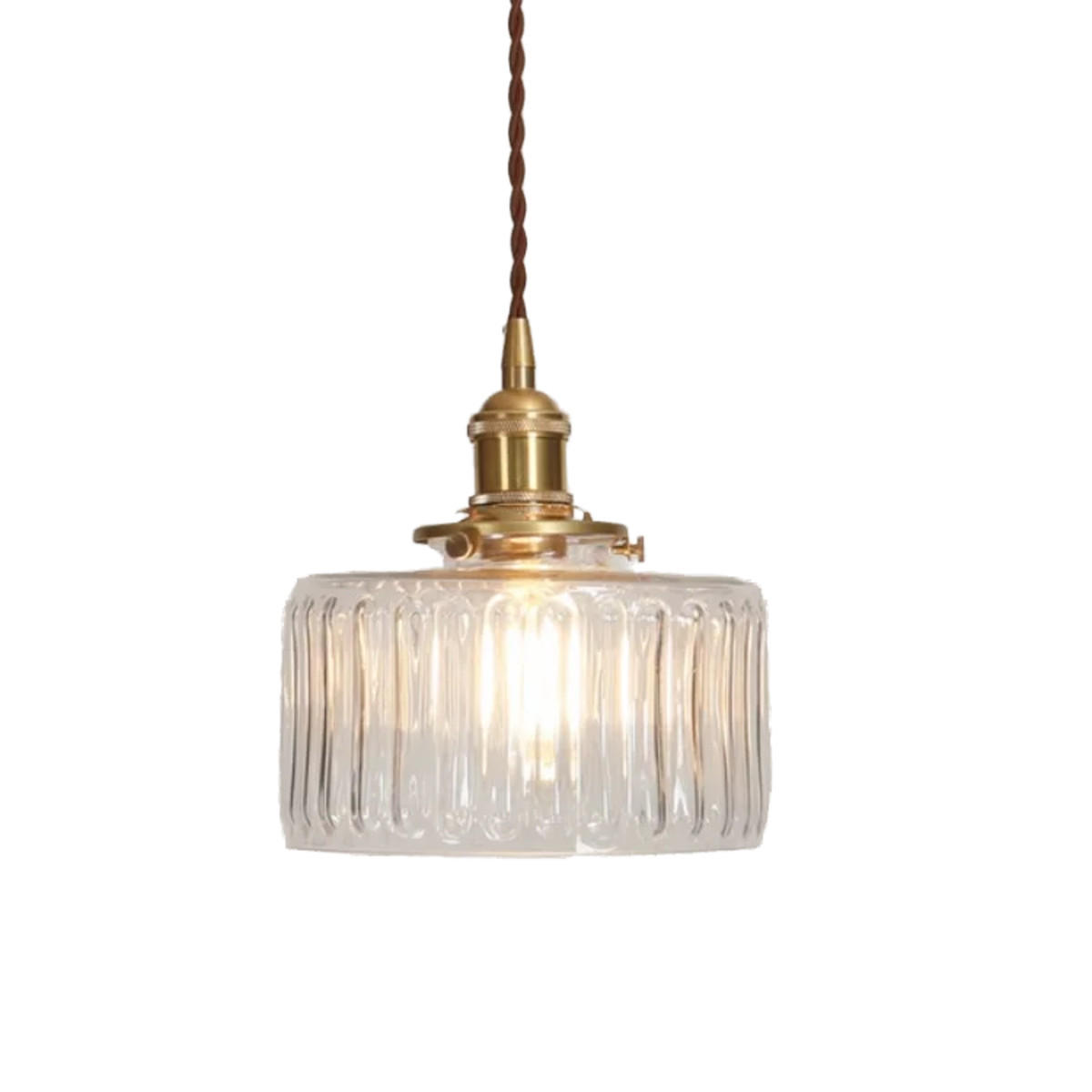 LED-HÄNGELEUCHTE Transparent 4W 17.5/17.5/19-150 cm - Transparent, Glas (17.5/17.5/19cm) - Authentics