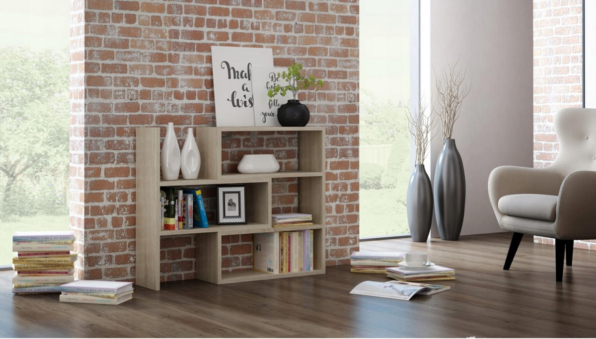 BÜCHERREGAL Irek Sonoma Eiche 80/28/110 cm - Sonoma Eiche, Holzwerkstoff (80/110/28cm) - Matkam Möbel