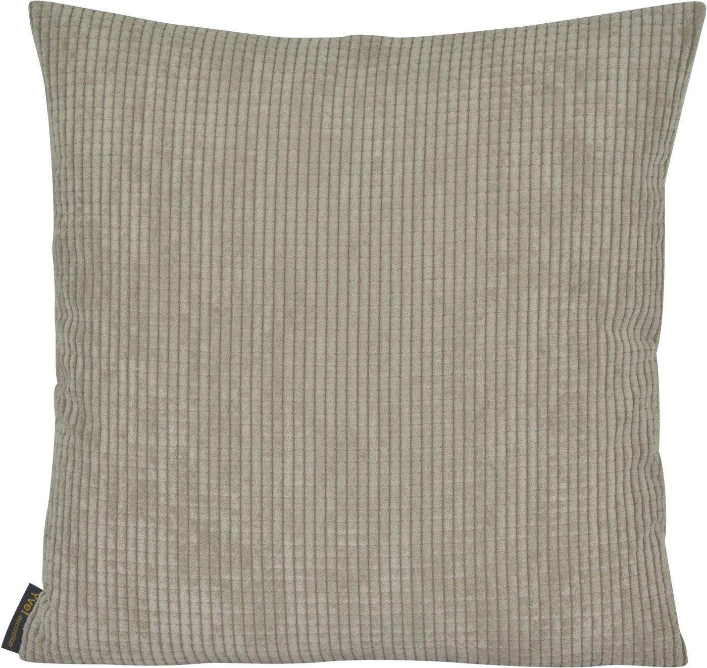 KISSENHÜLLE NEW WAVE - Taupe, Textil (50/50cm) - Yve! decoration