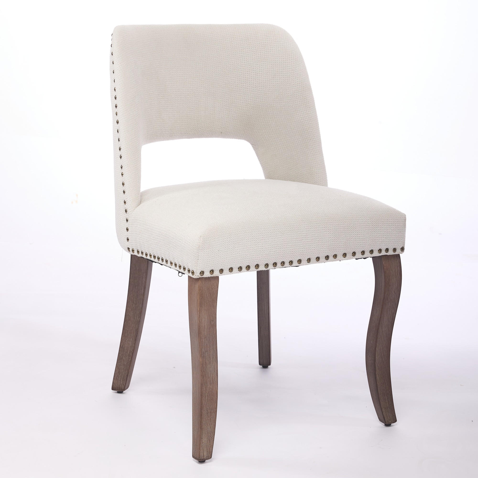 ESSZIMMERSTUHL 2er-Set mit Stoffbezug und Holzbeinen, Beige - Beige, Textil (58/82.5/51cm)