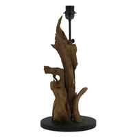LAMPENFUSS Ikal Braun Ø25/50 cm - Braun, Holz (25/25/50cm) - Light & Living