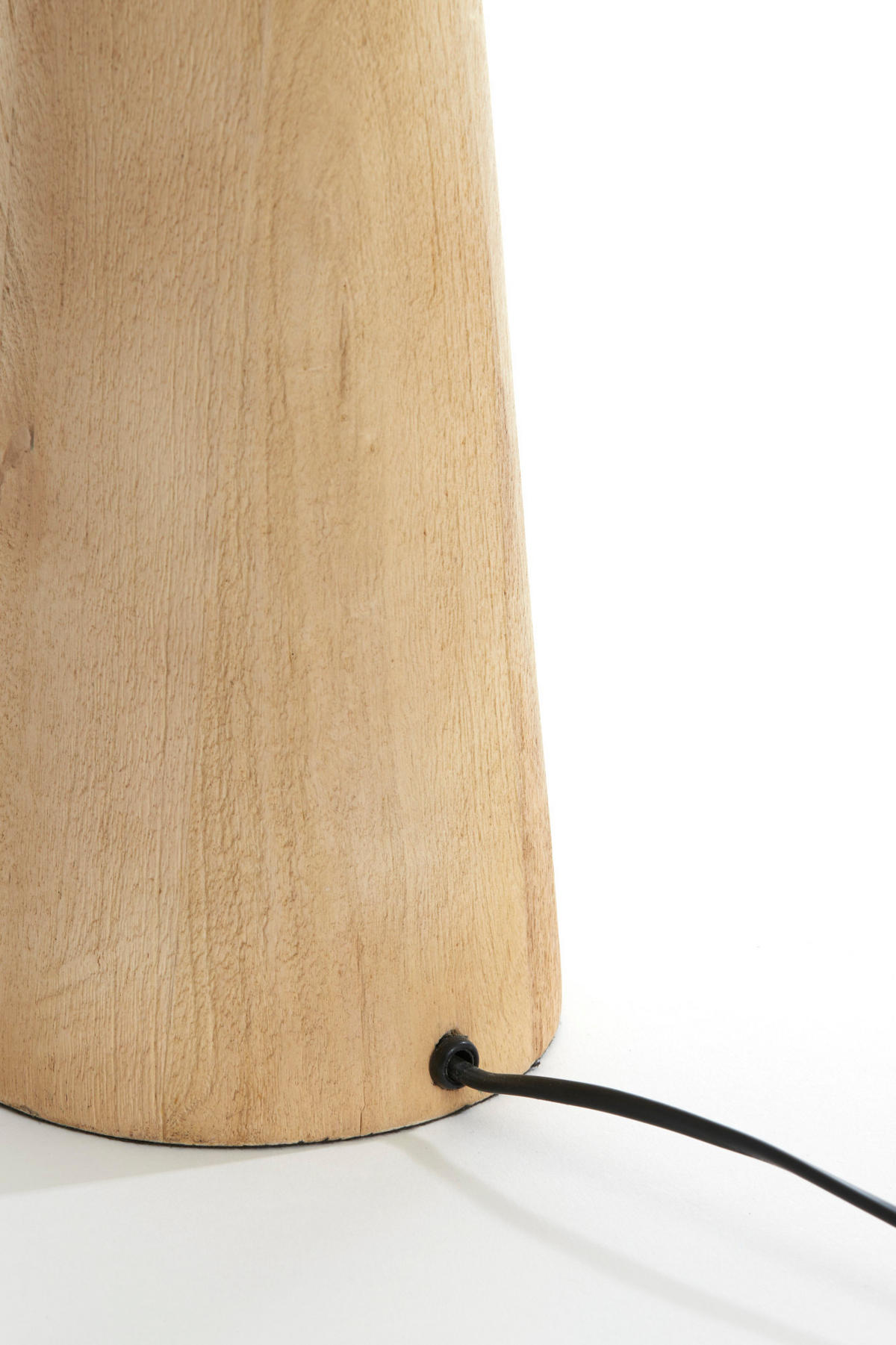 LAMPENFUSS Baglio Braun Ø19/45 cm - Braun, Holz (19/19/45cm) - Light & Living