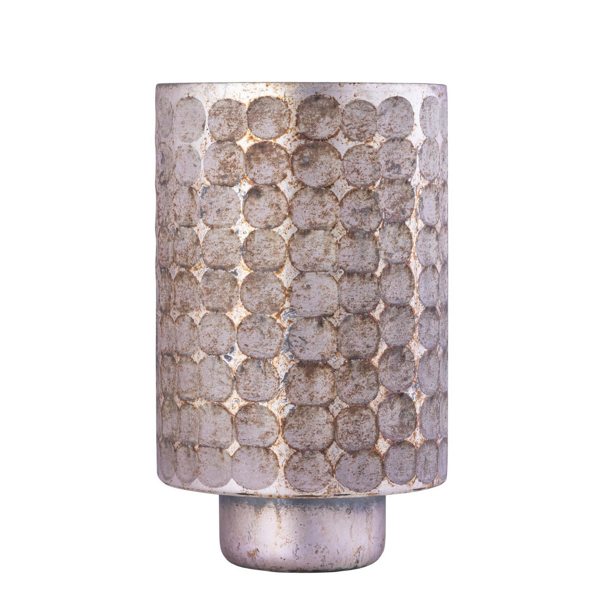 WINDLICHT Tamarrah Braun 15/15/25cm - Braun, Glas (15/25/15cm) - PTMD Collection