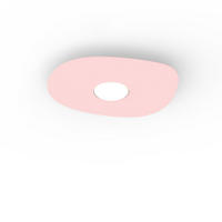 DECKENLEUCHTE River Free X1 - Pink, Metall (20/23/4cm) - Lumicom