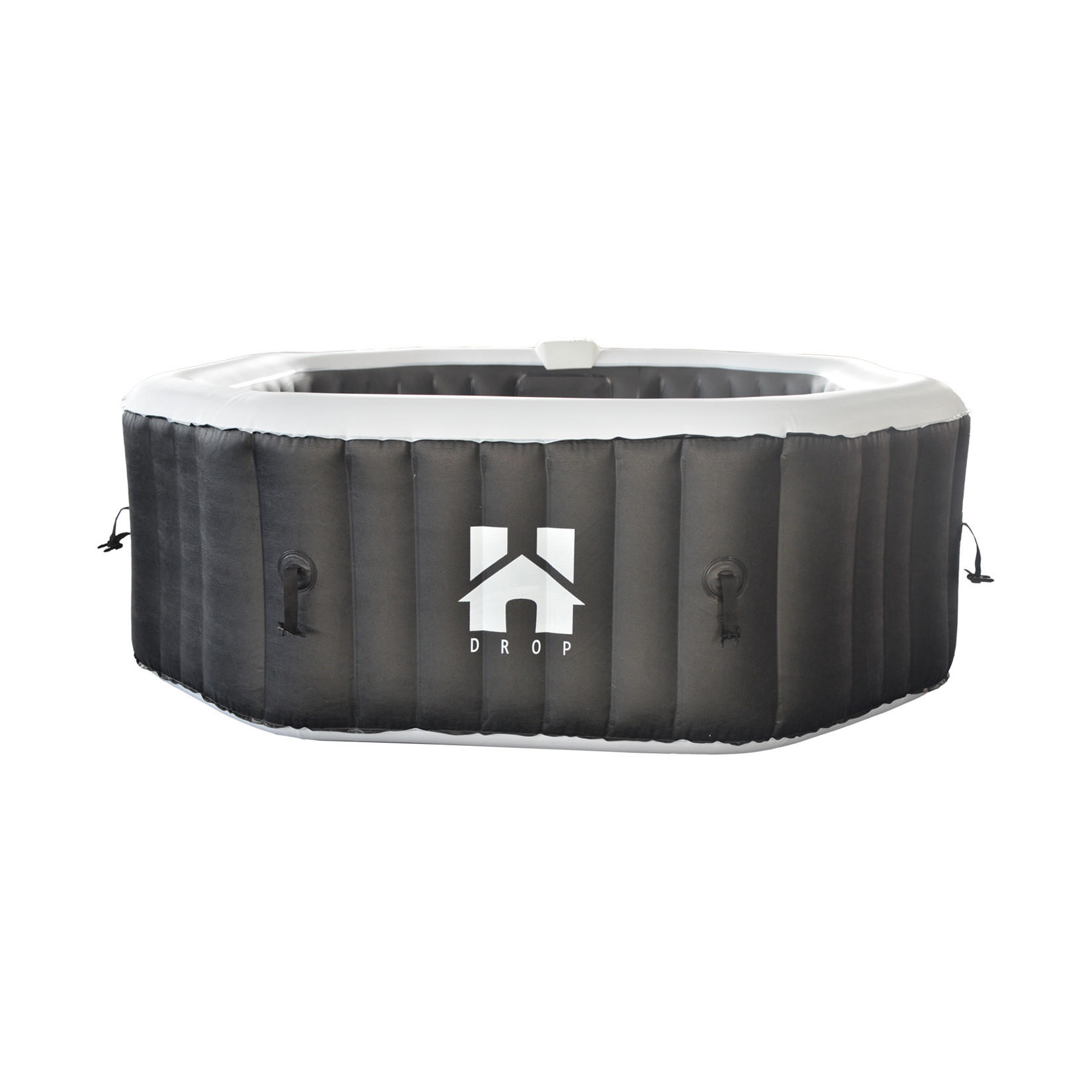 WHIRLPOOL DROP - Schwarz, Kunststoff (185/65/185cm) - Home Deluxe