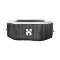 WHIRLPOOL DROP - Schwarz, Kunststoff (185/65/185cm) - Home Deluxe
